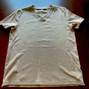 Soft brown cotton v-neck tshirt - Hasting & Smith Brand